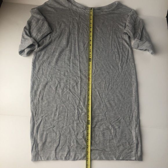 Splendid Sweatshirt Sweater Mini Dress Size Medium Heather Gray - Picture 6 of 11